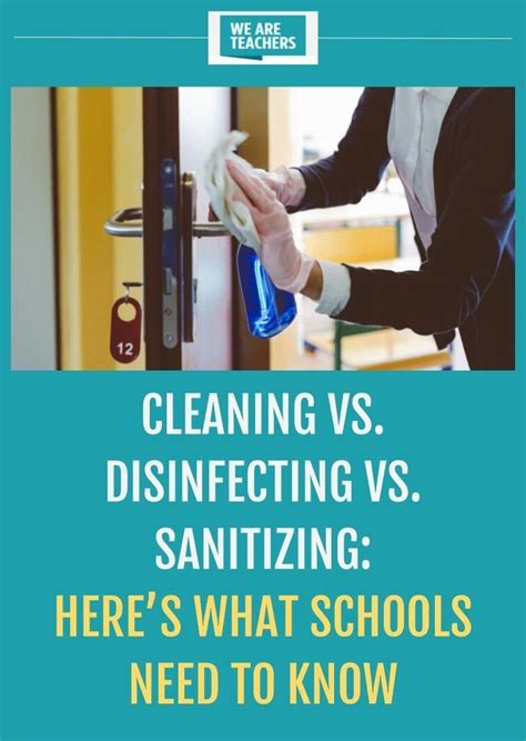 Whats The Difference Between Cleaning Disinfecting And Sanitizing In