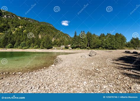Lago Del Predil Tarvisio Friuli Italy Stock Photo Image Of Park