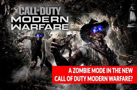 A Zombie Mode In The New Call Of Duty Modern Warfare Kill The Game