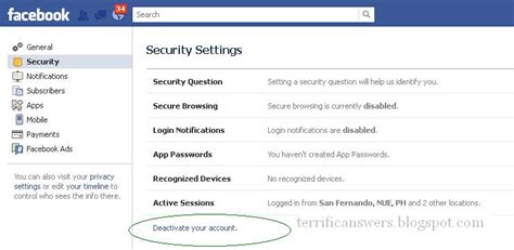 How To Deletedeactivate My Facebook Account Terrific Answers