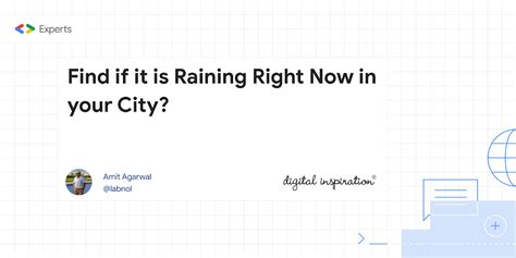 Find If It Is Raining Right Now In Your City Digital Inspiration