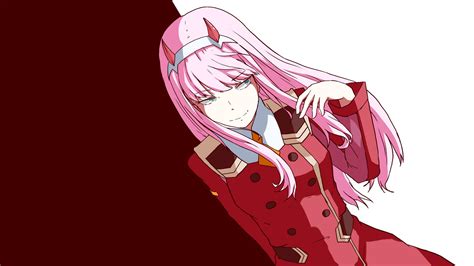 Download Artwork Anime Girl Darling In The Franxx Zero Two 2560x1440