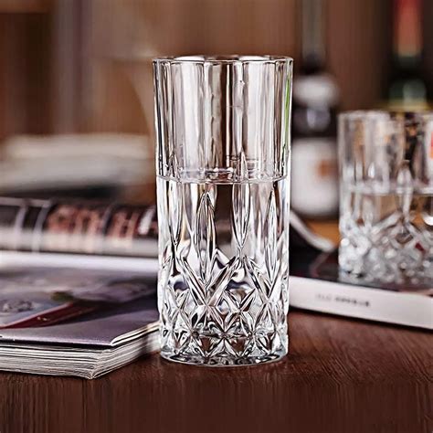 Buy Crystal Highball Glasses Glass Drinking Glasses [set Of 6] For Water Juice Wine And