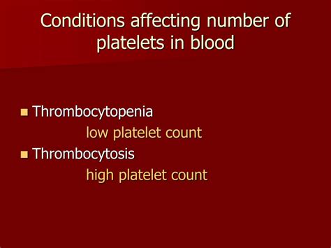 Ppt Platelet Count Powerpoint Presentation Free Download Id4967961