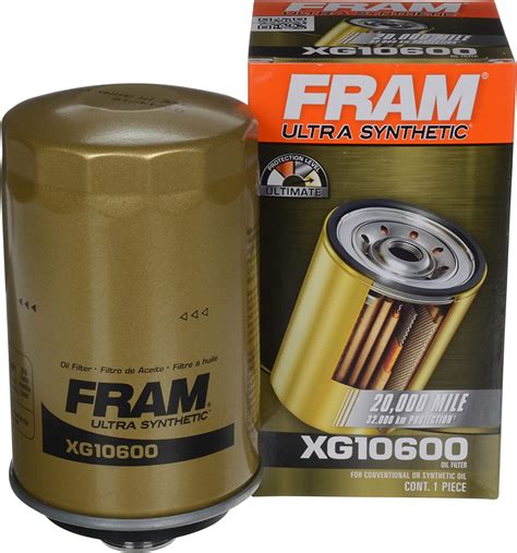 Fram Xg10600 Ultra Synthetic 20000 Mile Protection Full Flow Spin On
