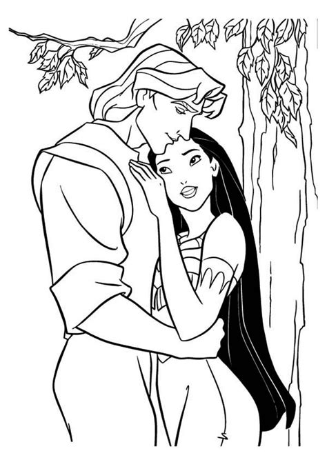 We have lots of pocahontas coloring pages at allkidsnetwork.com. Pocahontas And John Smith In Love Coloring Page : Kids ...