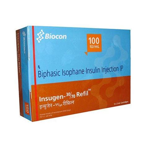 Insugen 3070 100 Iu Ml Biphasic Isophane Insulin Kings Global