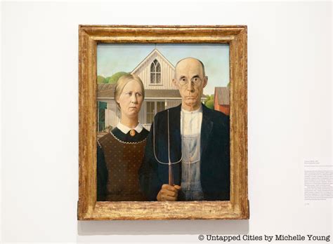 American Gothic Iconic Grant Wood Masterpiece On Exhibit At Whitney