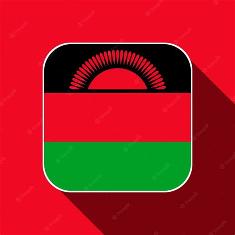 Premium Vector Malawi Flag Official Colors Vector Illustration