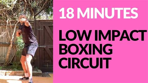 Low Impact Boxing Workout At Home 18 Min Circuit The Hiit Dude