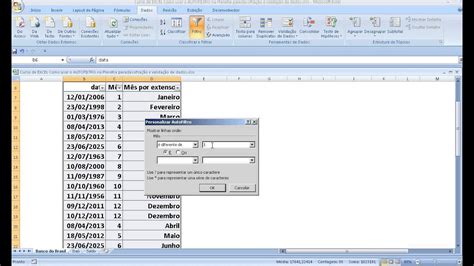 Autofiltro No Excel Filtro Avançado Classificação E Validação De Base