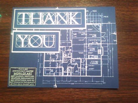 Architectural Themed Thank You Card Outside Event Planning Parties