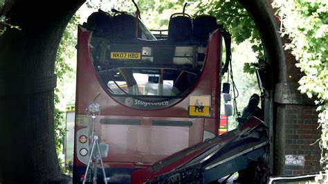 Winchester Bus Crash Massive Bang As Roof Torn Off After Hitting