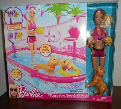 Barbie Puppy Swim School With Pool New Nrfb Ebay