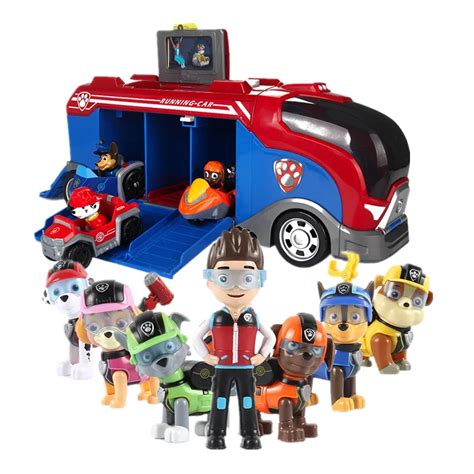 Paw Patrol Dog Toys Cars Sliding Team Big Truck Toys Music Rescue Team