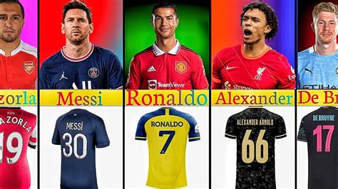 Best Football Players For Every Jersey Number Youtube