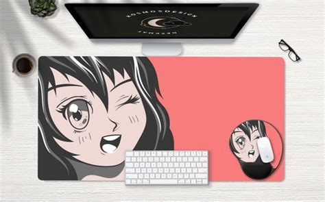 Japanese Desk Mat Manga Girl Desk Mat Anime Desk Mat Anime Etsy