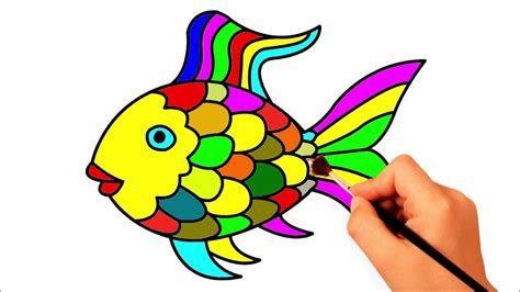 How To Draw A Rainbow Fish Pura Jay