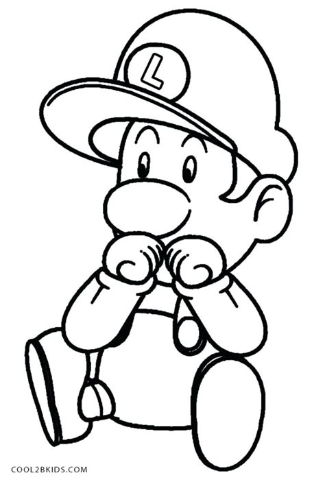 Baby Luigi Coloring Pages At Free Printable