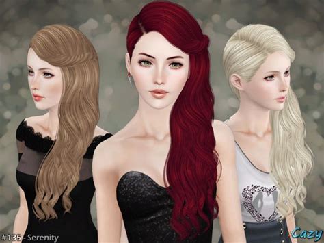 Serenity Hairstyle By Cazy By The Sims Resource Sims 3 Hairs Sims 3