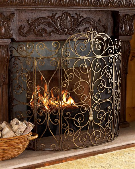 Elegant Decorative Metal Fireplace Screen Fireplace Guide By Linda