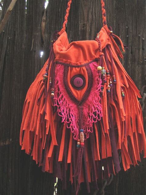 Queen Of The Gypsies Burnt Orange Fringe Cross Body Bag Etsy