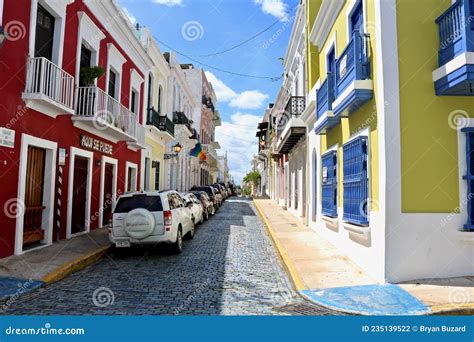 The Colorful Streets Of Old San Juan Puerto Rico Editorial Photography