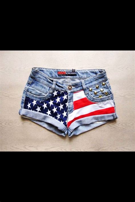 daisy dukes american flag shorts summer outfits cute outfits emo outfits diy shorts diy