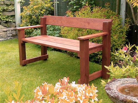 A Very Sturdy Two Seater Garden Bench Made From Solid Re Claimed Wood