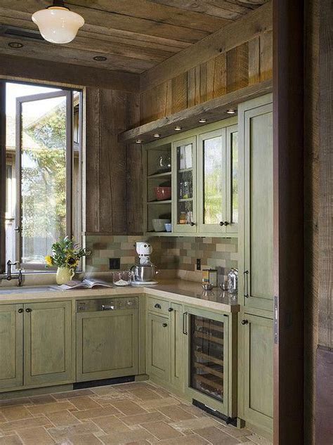 I Kinda Love How They Make This Kitchen Look Rustic And Modern At The