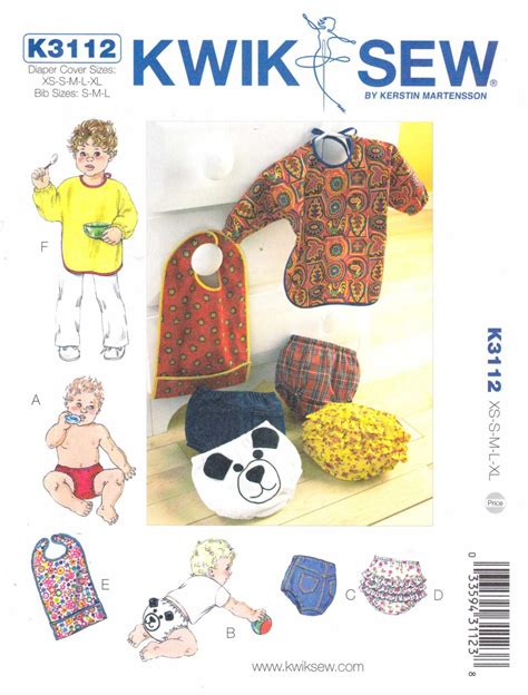 Kwik Sew Sewing Pattern 3112 Baby Toddler Size Nb 18 Months Xs Xl