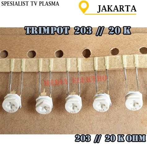 Jual Trimpot 203 Putih 20 K Ohm Vr 203 Di Lapak Media Elektro