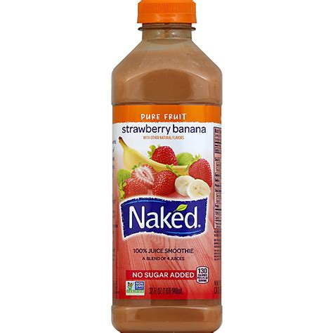 Naked Juice Pure Fruit Strawberry Banana Juice Smoothie Fluid Ounce