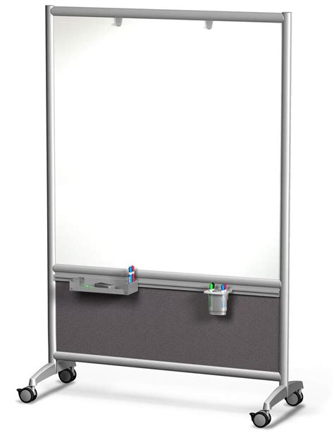 Mobile Whiteboard On Wheels Durable Portable Office Whiteboards