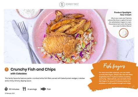 Crunchy Fish And Chips With Coleslaw Dinner Twist