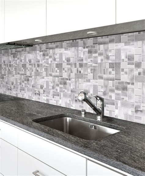 Modern Metal Glass Mosaic Backsplash Tile