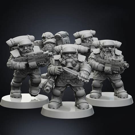 Artstation Space Dwarf Squad