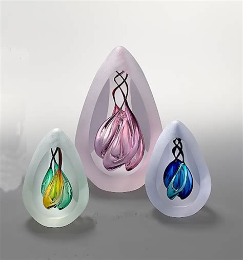 Beautiful Glass Paperweight I Floating Dancers I By Remi