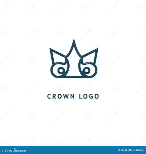 Abstract Vetor Crown Logo Vector Design Sign For Beauty Salon Elite