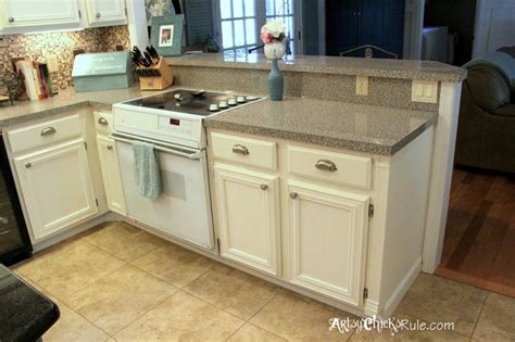 You can see the trim was already dry and was a slightly darker color. Kitchen Cabinet Makeover Annie Sloan Chalk Paint | Annie ...