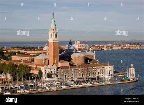 Aerial View Of San Giorgio Maggiore Island Venice Stock Photo Alamy