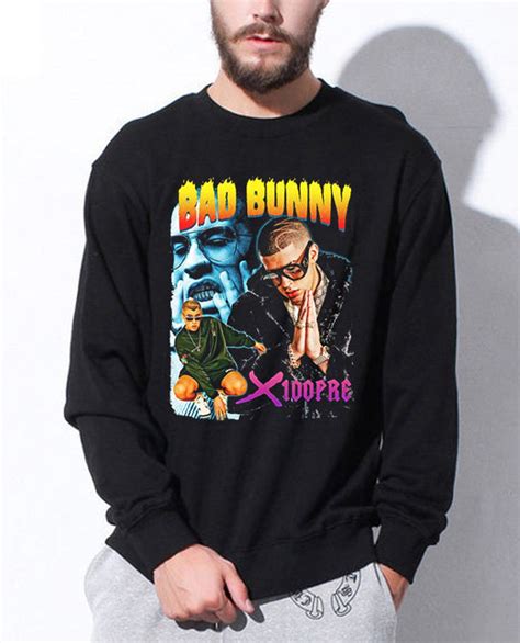 Bad Bunny Sweatshirt Vintage Shirt Clothing T Boys Girls Etsy