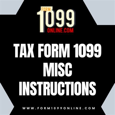 Tax Form 1099 Misc Instructions Tax Forms Instruction Supportive