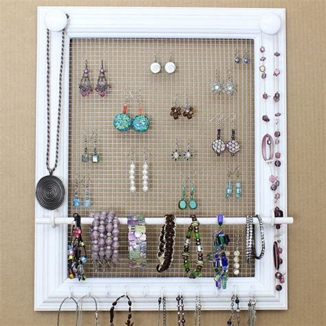 Jewelry Organizer Display Rack Holder Picture Frame 17x14 Large