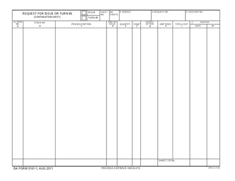 Da Form 3161 1 Fill Out Sign Online And Download Fillable Pdf