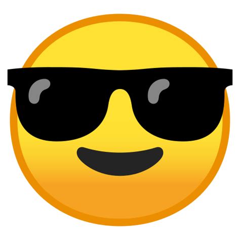 😎 Smiling Face With Sunglasses Emoji Cool Face Emoji