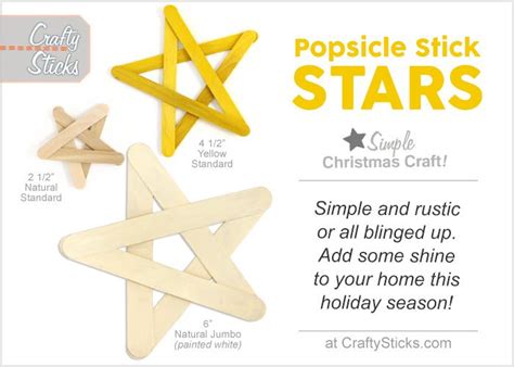 Popsicle Stick Stars Are Easy And Fun To Make Just Grab Some Craft