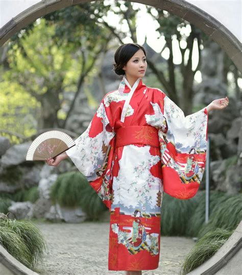 Damenunterw Sche Kleidung Accessoires Vintage Oriental Japanese Yukata Kimono Obi Cosplay Robe