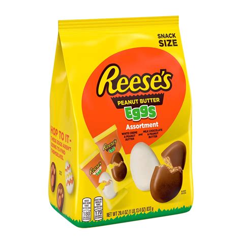 Reeses Assorted Milk Chocolate White Creme Peanut Butter Eggs