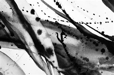 Black And White Abstract Watercolor Texture Stock Illustration